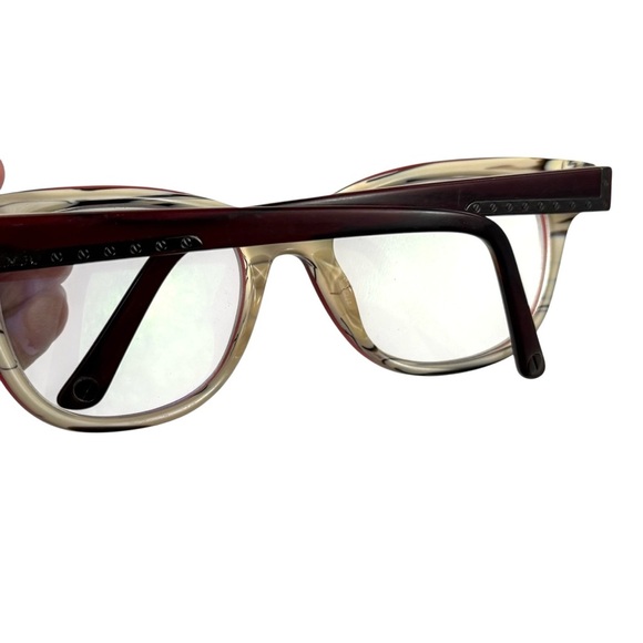 L.A.M.B. LAMB LA040 BURGUNDY B:41 FRAMES EYEGLASSES 53-18 - Picture 4 of 6